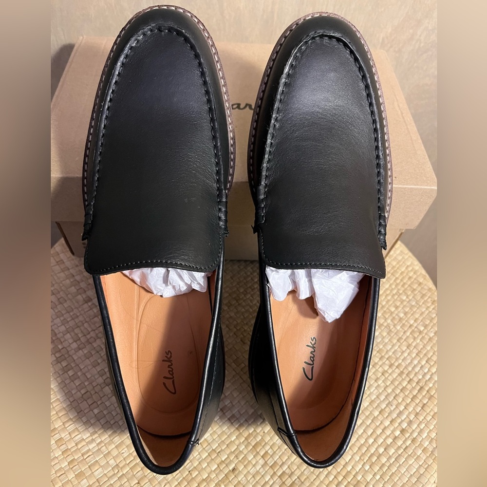 Clarks Atticus Edge Black Loafer 8.5M new in box - Picture 4 of 10
